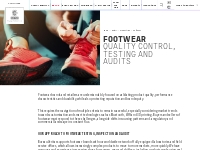 Footwear QUALITY CONTROL, TESTING AND AUDITS | Bureau Veritas CPS