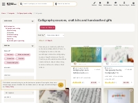 Calligraphy courses, craft kits and handcrafted gifts