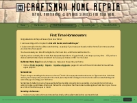 First Time Homeowners |  Sacramento, CA Craftsman Home Repair