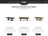 California House Pool Tables, snooker table, billiard table near me fo