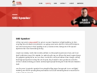 SEO Speaker, Digital Marketing Conference Speaker