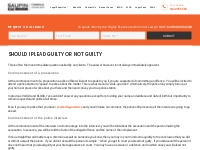 Should I Plead Guilty Or Not Guilty To A Criminal Prosecution?