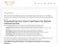 Drug Cases | The Best Criminal Lawyers in Chennai 24x7