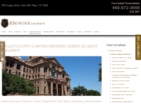 Plano Crimes Against Children Lawyer | Collin County