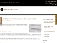 What to Do If You Were Falsely Accused of Embezzlement | TX