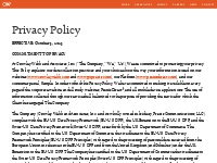Privacy Policy - Crowley Webb