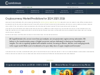 CryptoEstimate.info - Cryptocurrency Market Predictions for 2024 2025 