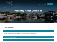 Frequently Asked Questions - Crysler Park Marina