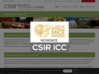 About the CSIR ICC   CSIR ICC