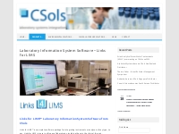 Laboratory Information System Software – Links For LIMS
