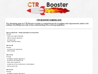 What s New At CTR Booster? (Updated 04 December 2024)