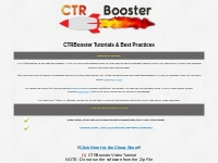 CTRBooster Tutorials   Best Practices - CTR Booster