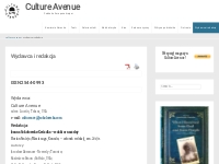 Wydawca i redakcja - Culture Avenue
