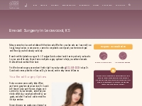 Breast Surgery Kansas City - Breast Surgeon Leawood, Kansas