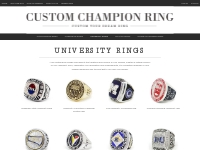 Custom college rings, class rings, university rings - Custom Champion 