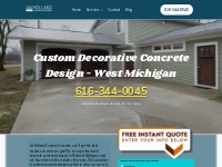             Decorative Stamped Concrete for any project | Holland, MI