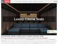 Home Cinema / Theater Seats | London | Cheshire | CustomControls