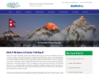 Custom Trek Nepal, Nepal Trekking, Everest Trekking, Annapurna Trekkin