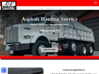 Asphalt Hauling Service | C   V Smith Trucking: 828-475-9410