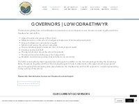 GOVERNORS | Cwmffrwdoer Primary