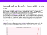 Case Study collateral damage from Freenom phishing attacks   Cybercrim