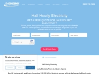 Get Cheaper Half Hourly Electricity Rates and Prices