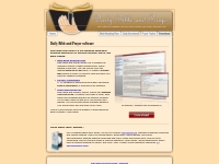Free software for managing your Bible reading plans, prayer list, and 