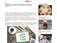  9 Rules To Follow If You Work From Home : Daily Leap
