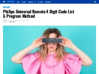 Philips Universal Remote 4 Digit Codes List   Program Method