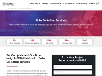 Data Collection Services | Data Capture   Gathering Services