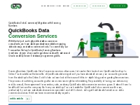 QuickBooks Data Conversion Services