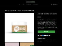 JustCBD CBD Relief Cream | Dank Dollz USA