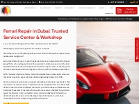 Ferrari Repair Dubai | Ferrari Maintenance   Service