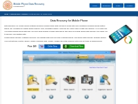 Data recovery for mobile phone software restore data from cell phone m