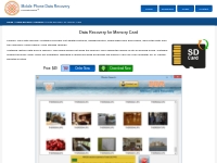 Data recovery for memory card software SD MMC CF cards data retrieval