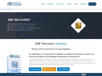 DBF Recovery Software to Restore Corrupt DBF Files