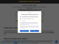 Datamatrix Code Generator | DataMatrix Free Online Barcode Generator