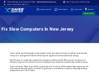 Fix Slow Computers in New Jersey - Daves