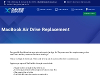 MacBook Air drive replacement - Daves Computers