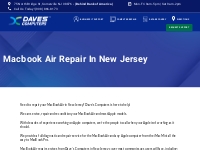 Macbook Air Repair in New Jersey