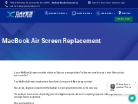 MacBook Air screen replacement - Daves Computers