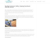 Roofing Contractor Safety- Keeping Southwest Ranches Secure | Roof Rep
