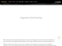 Best Argentina and Uruguay Duck Hunting Trips | David Denies