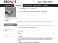 Stucco & Plaster Supplies and Materials in Clearwater, FL | Davis Conc