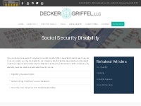 Social Security Disability | Decker Griffel, LLC