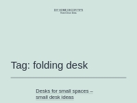 folding desk   DIY Home Decor Tips