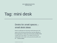 mini desk   DIY Home Decor Tips