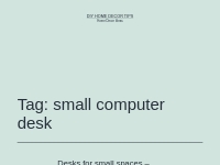 small computer desk   DIY Home Decor Tips