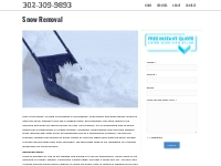 Snow Removal, Snowblowing, Plowing Snow, Wilmington, Delaware