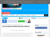  How to Delete Maxthon Browser History? - Delete Internet History Onli